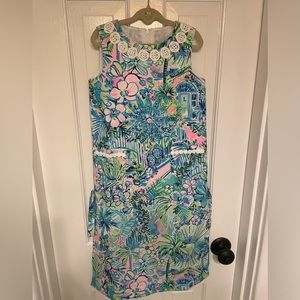 Lilly Pulitzer Kids floral classic shift maxi lilly dress size 4